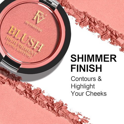 FV Long Lasting Powder Blush - Lightweight Blendable Cheek Makeup