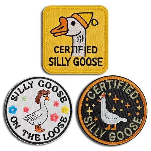 Certified Silly Goose Tactical Morale Patch - Hook and Loop 3-Pack