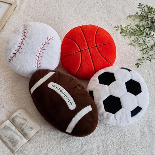 15.7 Inch Football Pillow - Soft Plush Sports Throw Pillow