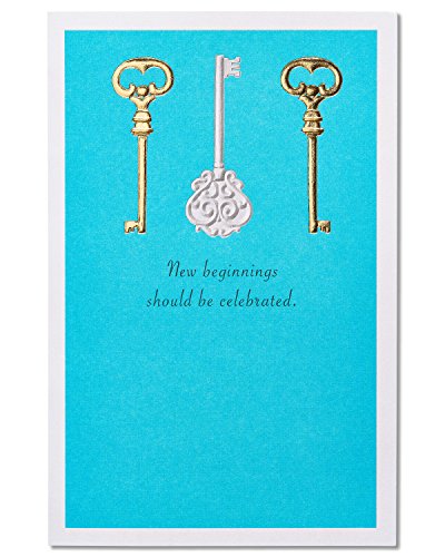 American Greetings New Home Card - Foil Key Housewarming Card
