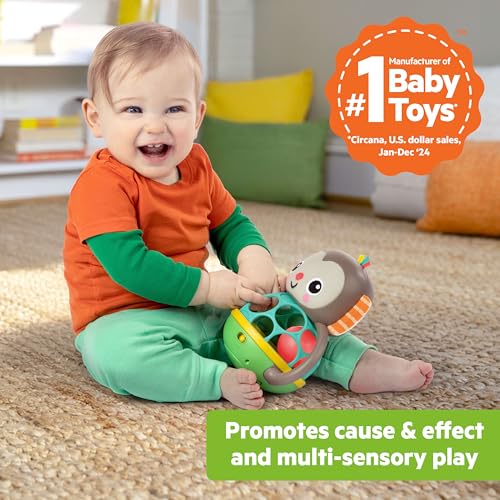 Bright Starts Giggle & Rattle Gift Set - Sensory Baby Toys for Newborns, 2-Pack