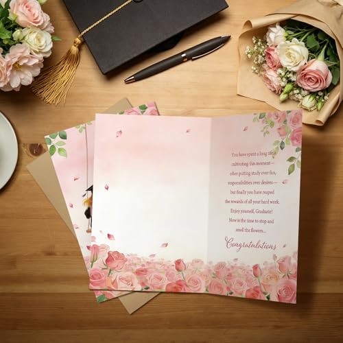 Graduation Card for Her - Premium Congrats for Daughter, Sister & Bestie