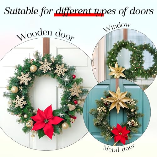 12-Inch Bronze Wreath Hanger for Front Door - St. Patrick's Day Decor