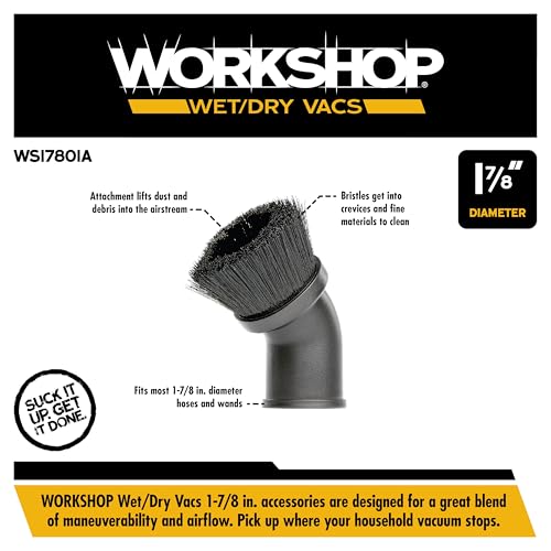 WORKSHOP Wet/Dry Vacs WS17801A Dusting Brush Vacuum Attachment