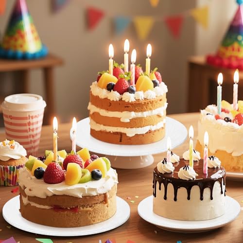 Ciyufavo 12 Inch Round Cake Drum - Sturdy 1/4" Thick Cake Board (2 Pack)