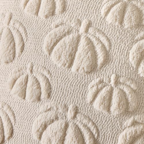 MIULEE Fall Pumpkin Throw Pillow Covers, 18x18 Inch Beige Set of 2