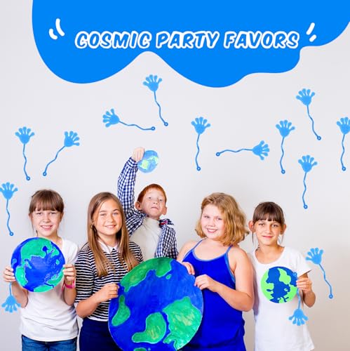 24 Pcs Blue Sticky Hands Stretchy Fidget Toys for Party Favors & Prizes