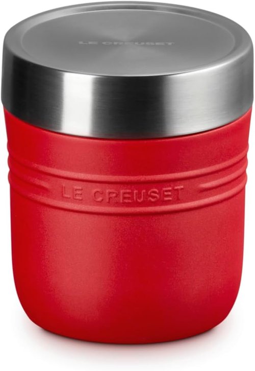 Le Creuset Stainless Steel Food Jar - 16 oz. | Portable & Stylish in Cerise