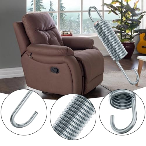 3-5/8 Inch Recliner Replacement Tension Springs (2 Pcs) - Long Neck Style
