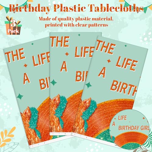 Singer-Themed Plastic Tablecloth Set - 3PCS for Birthday Parties