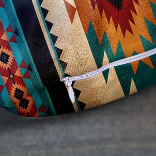 Emvency Western Tribal Turquoise Throw Pillow Cover, 16 x 16 Inch