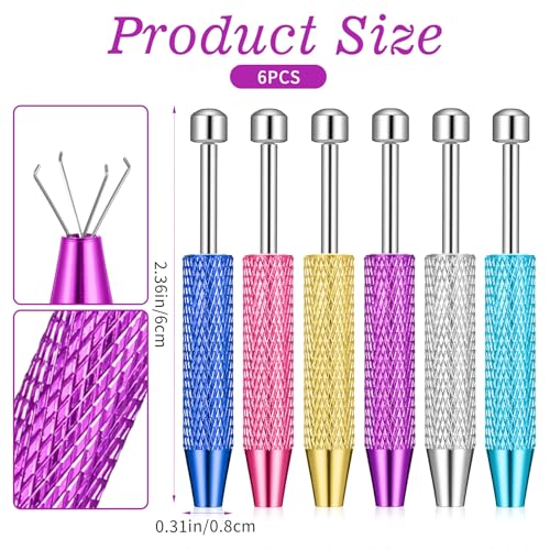 3Pcs Piercing Ball Grabber Tool Set, 4-Prong Claw Jewelry Removal Tool