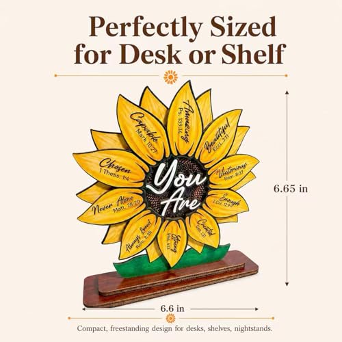 Faith Sunflower Plaque - Heartfelt Gift for Women & Teachers