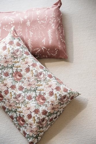 Little Jump 2-Pack Toddler Pillowcase - 14x19 Ultra Soft Vintage Floral