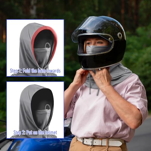 3 Pack Summer Balaclava UV Face Mask for Sun Protection, Breathable Full Head Mask Hood Face Cover for Men Women Motorcycle Cycling Fishing Running Multicolor