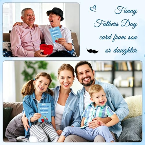 Funny Father's Day Card - Legendary Patience Joke with Envelope