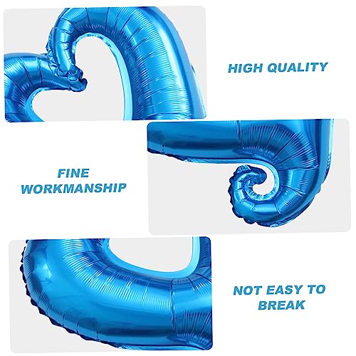 WHAMVOX 4pcs 18-Inch Heart Foil Balloons for Wedding and Party Decor