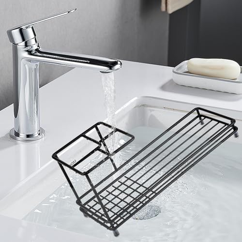 Carbon Steel Toothbrush Holder & Toothpaste Organizer - 4 Slots, Easy to Clean