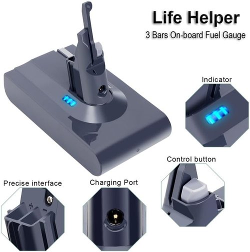 Biswaye V8 Battery Replacement - Compatible with Dyson V8 SV10 | High-Performance Cordless Vacuum Battery