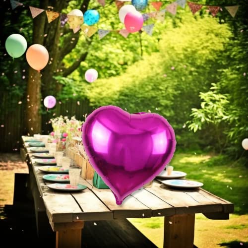 XL Pink Heart Balloon - 29-Inch Foil Balloon for Love Occasions
