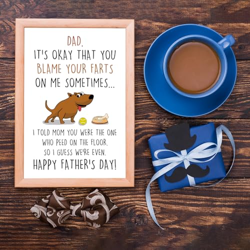 Funny Father's Day Card for Dog Dads - Humorous Gift
