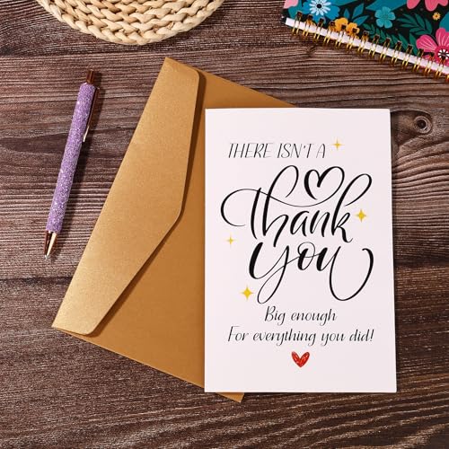 XIHIRCD Thank You Cards with Envelope – Blank Appreciation Notes