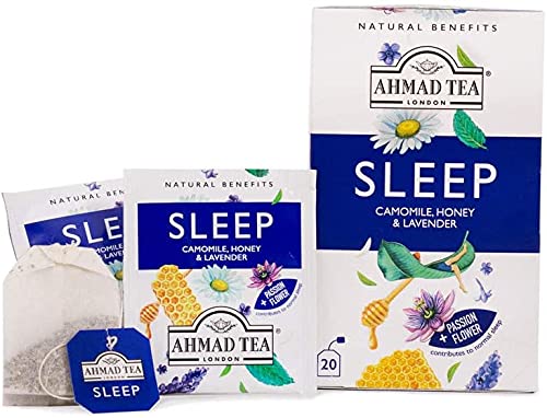 Ahmad Tea Herbal Tea, Camomile, Honey, & Lavender 'Sleep' Natural