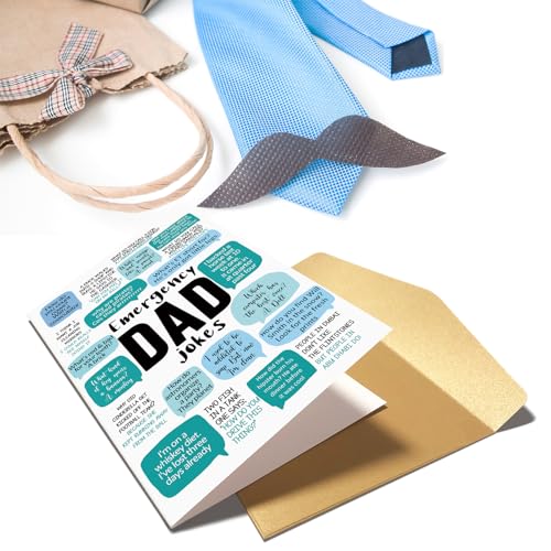 Humorous Father's Day Card with Dad Jokes – Perfect Gift for Dad