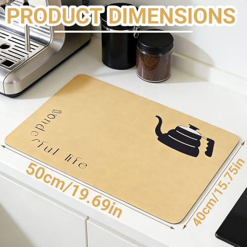 Diatomaceous Earth Coffee Drying Mat - 16" x 20" for Kitchen