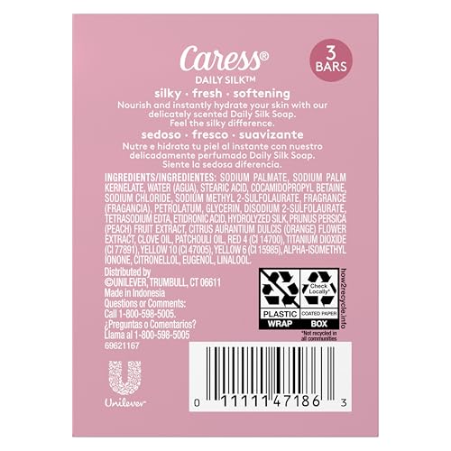 Caress Daily Silk Beauty Bar Soap 3.15 oz 3 Pack