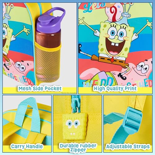 SPONGEBOB SQUAREPANTS Backpack for Kids, 11.6¡± x 9.25¡± x 3.14¡±