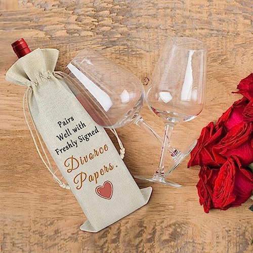 Inspirational Divorce Wine Bag - New Beginning Gift for Men & Women
