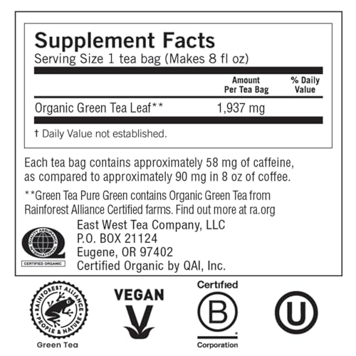 Organic Green Tea - Pure, Invigorating, 16 Count | YOGI TEA