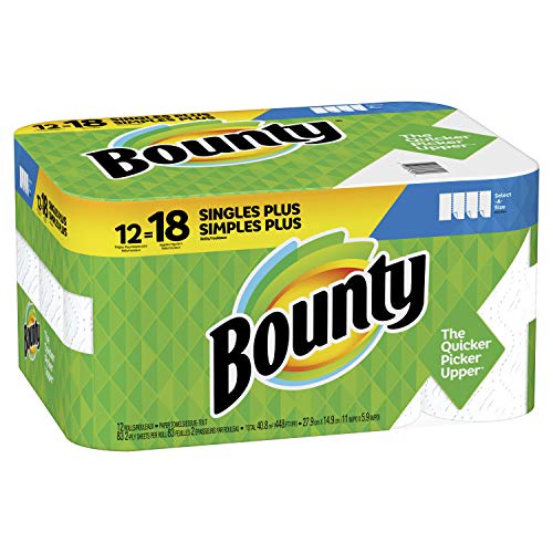Bounty Select-A-Size Paper Towels, 2-Ply, 12 Rolls, 83 Sheets/Roll