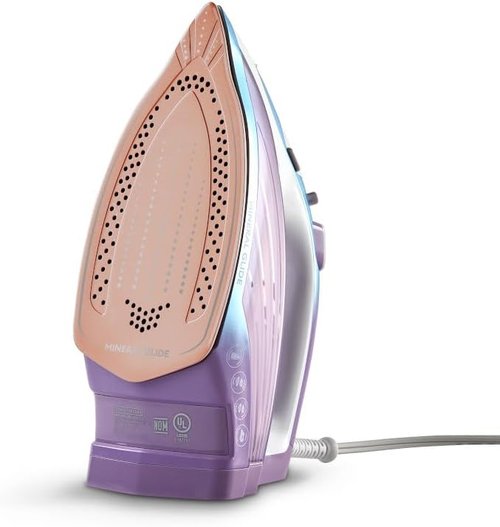 BLACK+DECKER Moonstone Iron - Ceramic Infused Soleplate & Anti-Drip Function | 50% Smoother Glide