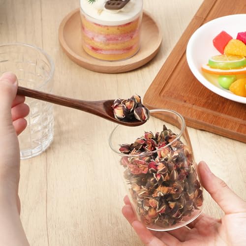 Wooden Honey Spoon Set - 2PCS Long Handle Stirring Spoons