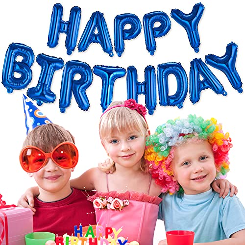 Happy Birthday Balloon Banner Kit | 16 Inch Foil Letters for Parties