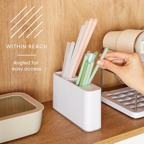 YouCopia SipStation Straw Holder - 20 Straw Capacity Organizer
