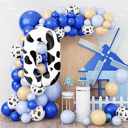 40 Inch Cow Print Number 0 Balloon for Birthday Party Decor