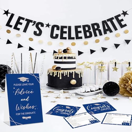 2026 Graduation Advice Cards Set - 50 Well Wishes for Graduates