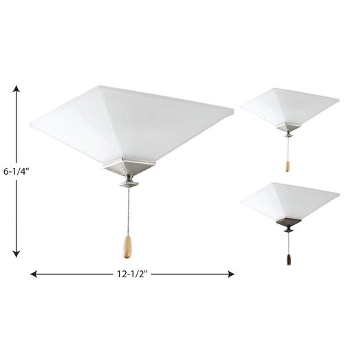 Progress Lighting AirPro Universal Two-Light Ceiling Fan Light