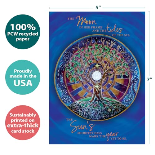 Eco-Friendly Winter Solstice Greeting Cards - Set of 10