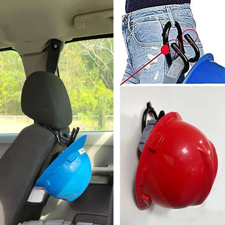 AUXPhome Bendable Hard Hat Rack and Helmet Wall Mount - 2-Pack
