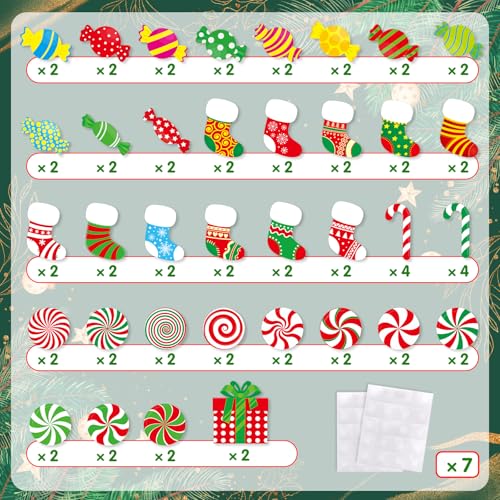 Christmas Candy Land Paper Cutouts Set - Bulletin Board Decor for Holiday Crafts