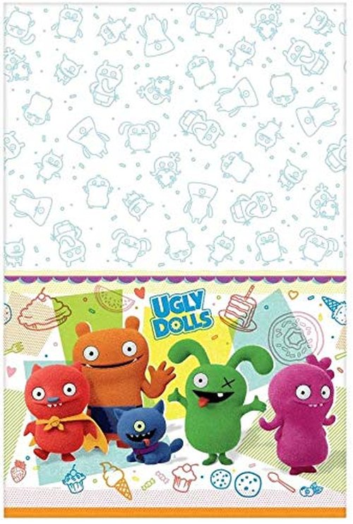 Amscan 572085 UglyDolls Movie Multicolor Plastic Party Table Cover, 54" x 96", 1 piece