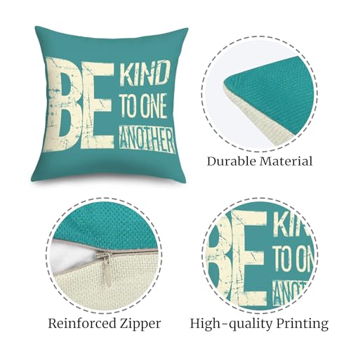 Minimalist Quotes Throw Pillow Covers - Set of 4, 18x18 Inches