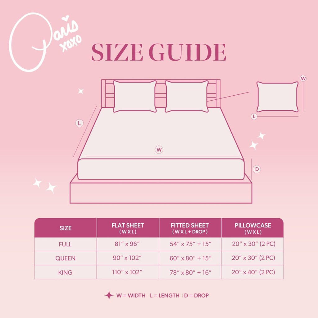 Paris Hilton Queen Size Sheets Set – 4 Piece Bed Sheets with Fitted Sheet, Flat Sheet, 2 Pillow Covers, Fits up to 15" Mattress Deep Pocket Queen Sheet Set for Women, Cherries, Red