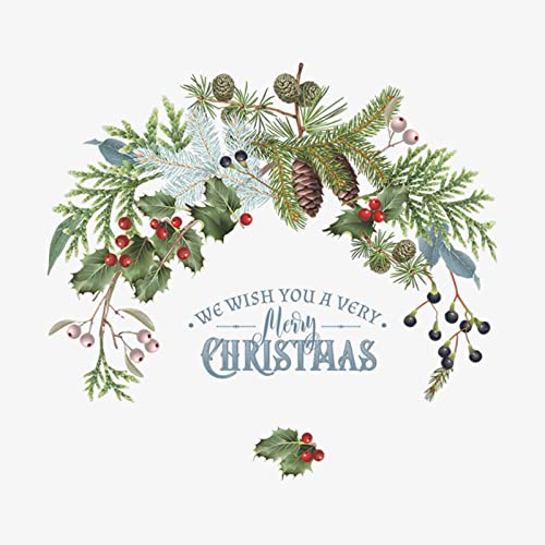 Christmas Decal Stickers Wall Decals for New Year Happy Christmas Tree Vinyl Wall Art Removable Modern Xmas010