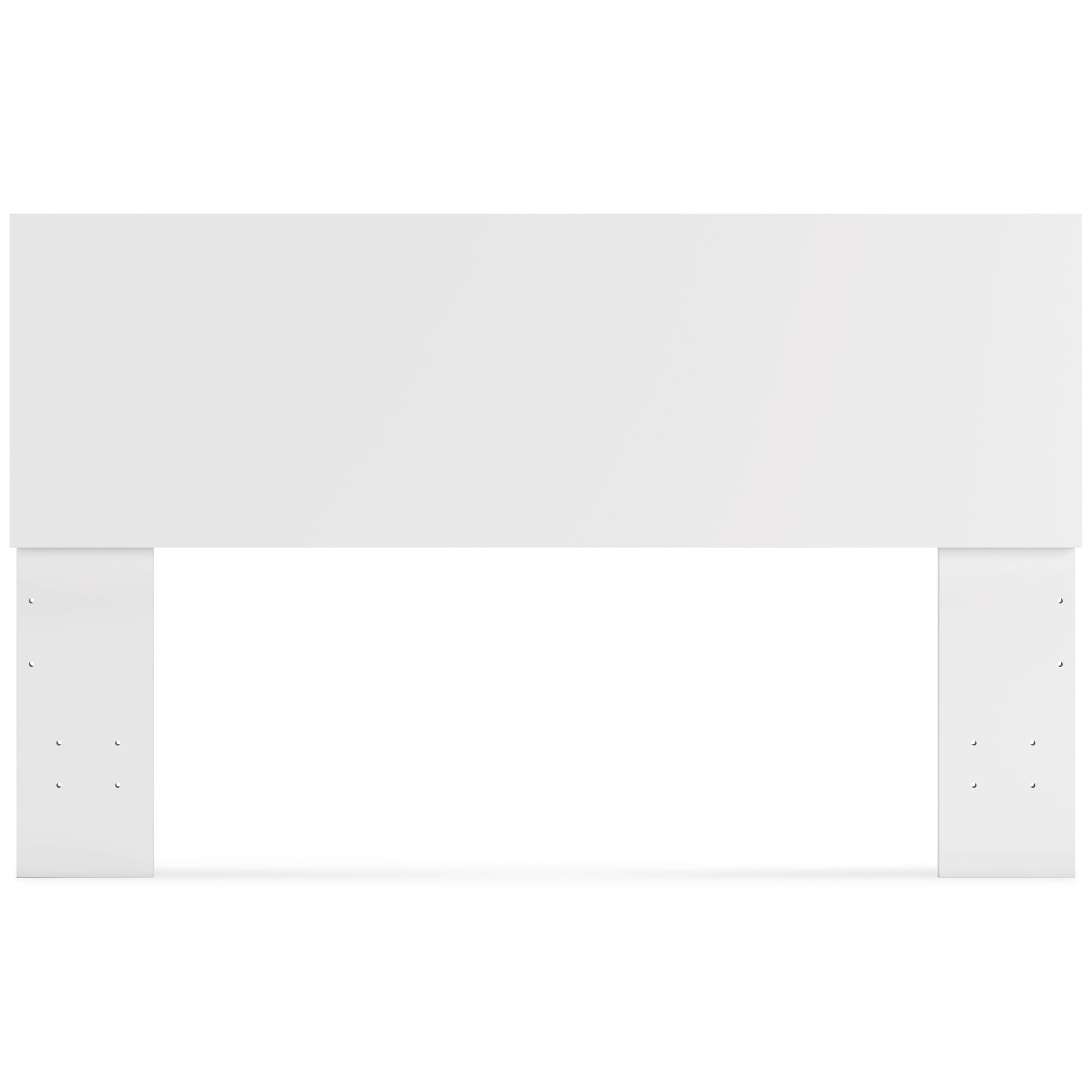 Signature Design by Ashley Onita Contemporary Queen Panel Headboard with Adjustable Height, Wood and Decorative Laminate, 39.53" High, Solid White Finish