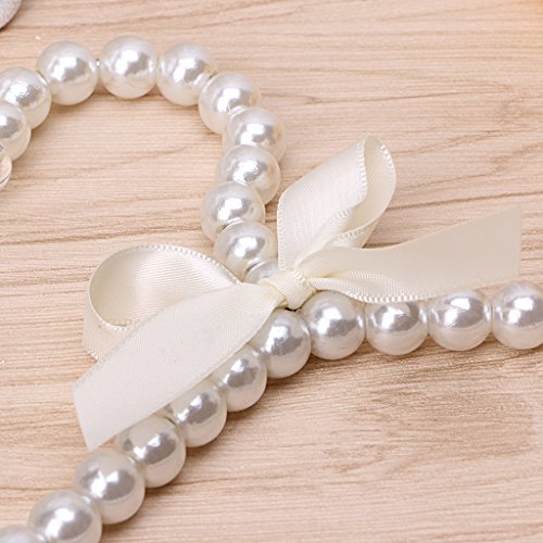 Decorative Pearl Bow Clothes Hanger for Baby, Children and Pet Clothing